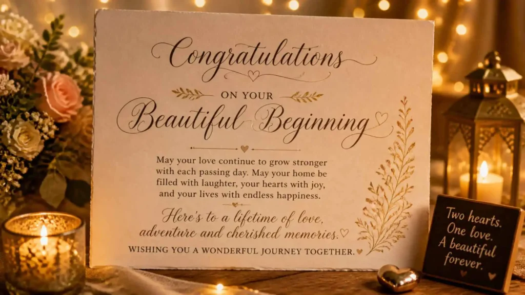 wishes for newly married couple